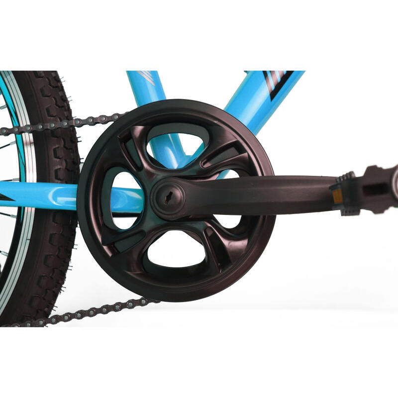 Bicicleta Infantil 24” Umit Cuadro Aluminio 7V Azul-Naranja