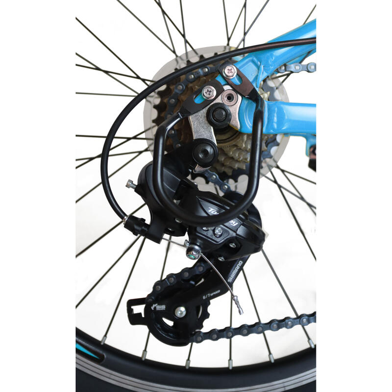 Bicicleta Infantil 24” Umit Quadro Alumínio 7V Azul-Laranja