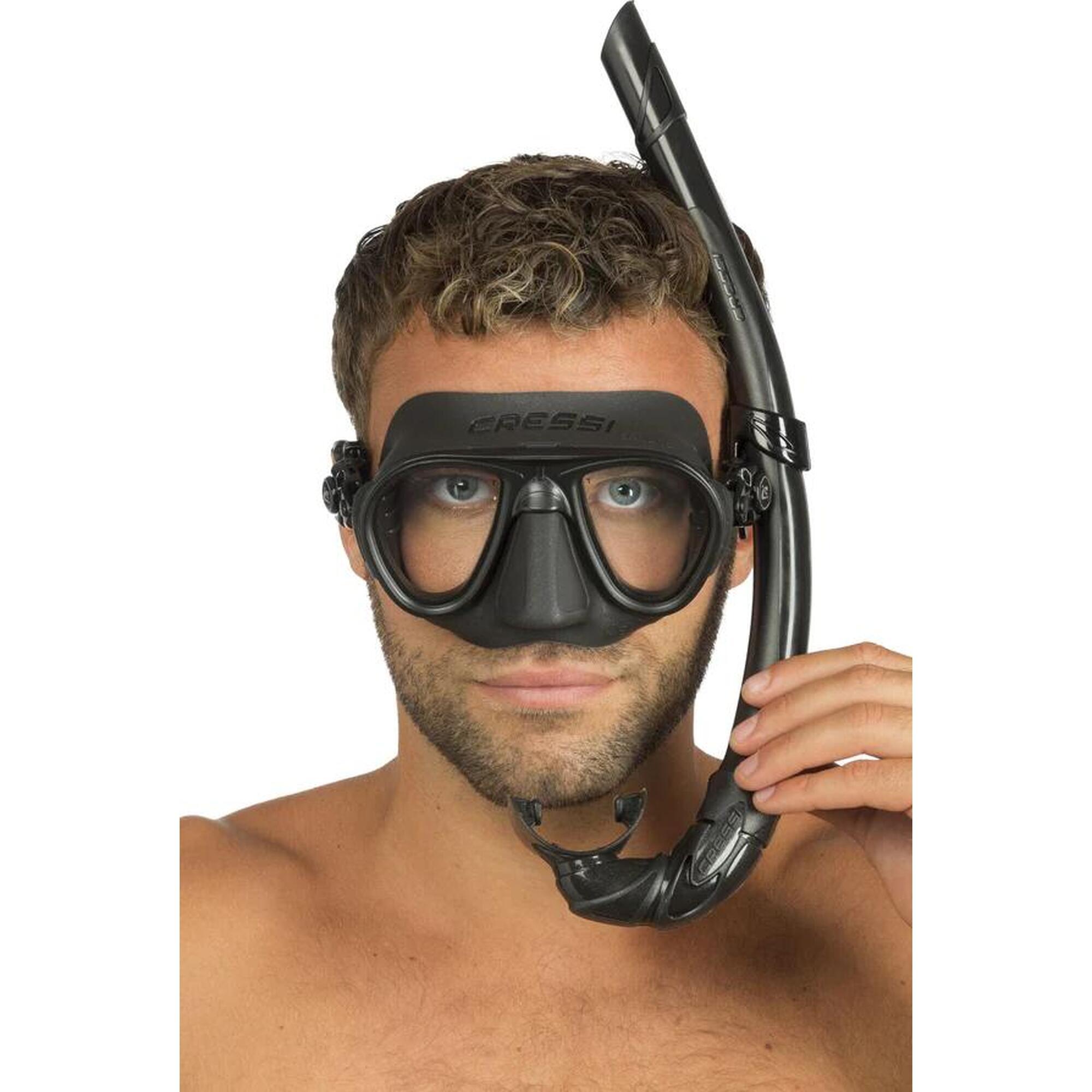 Calibro mask with Corsica snorkel Combo - Black