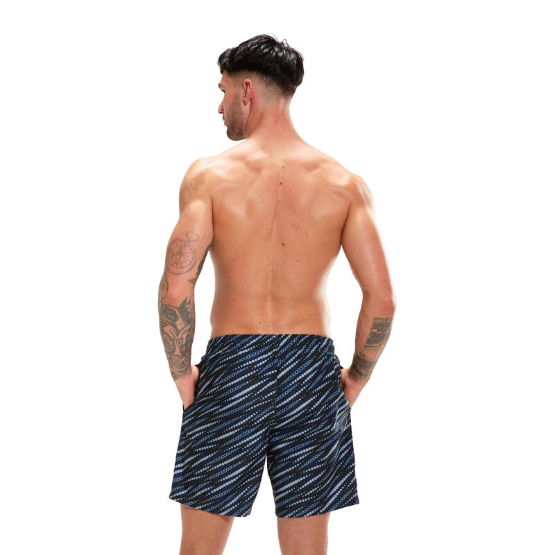 MEN'S PRINTED LEISURE WATERSHORTS - GREY