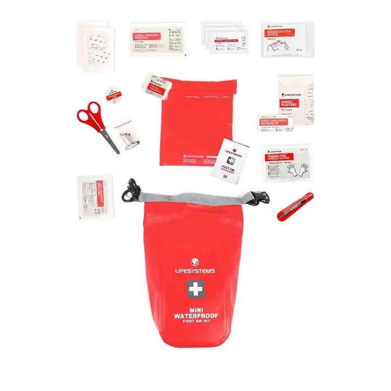 Mini Waterproof First Aid Kit - Red