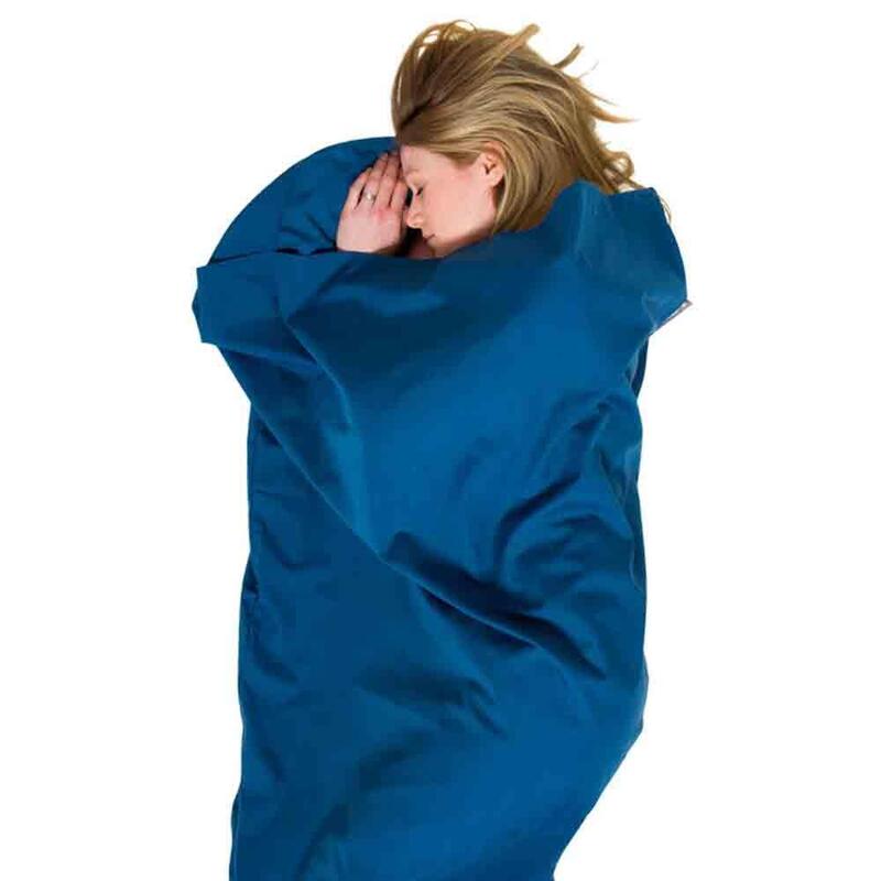 Polycotton Sleeping Bag Liner Rectangular - Blue