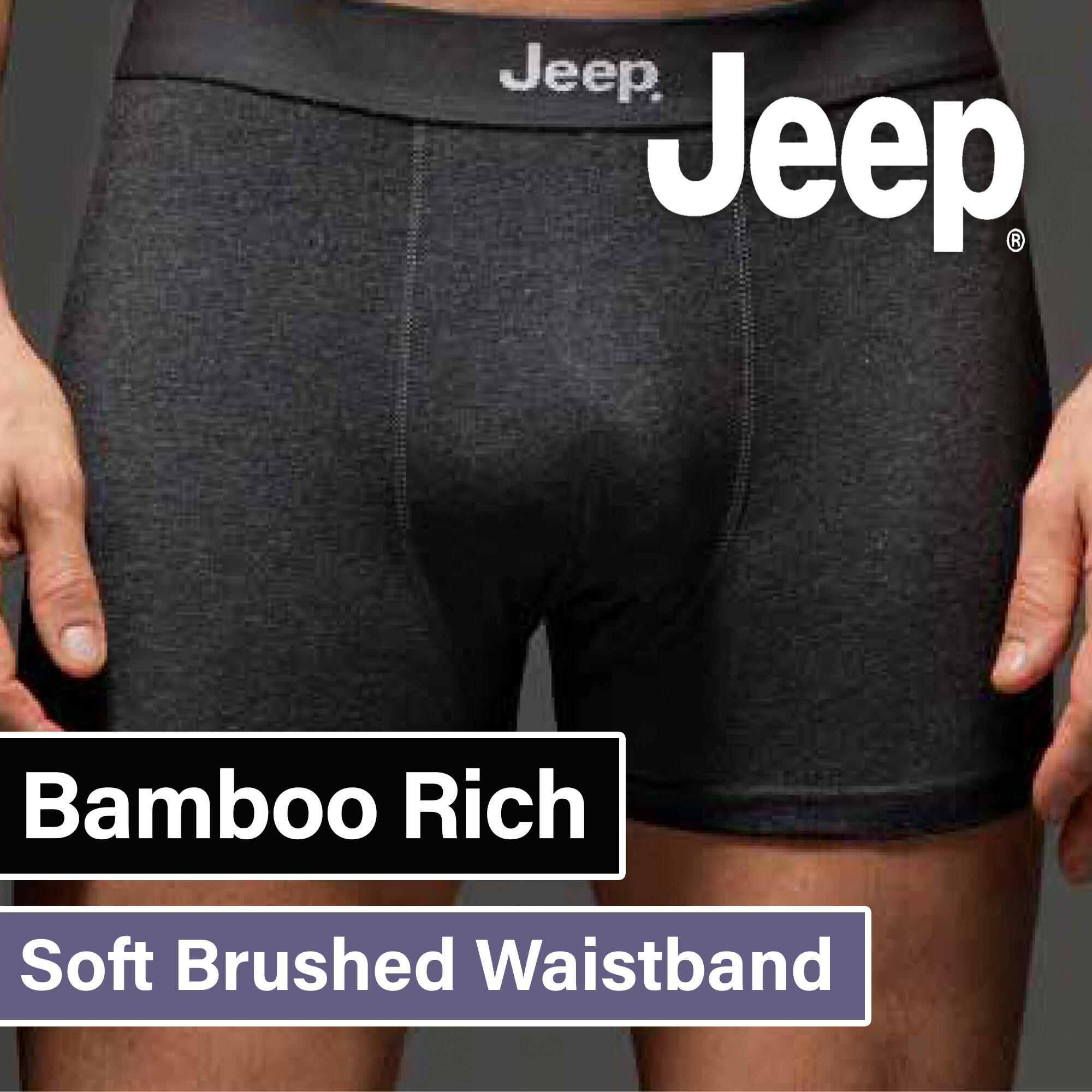 3 Pairs Mens Soft Natural Bamboo Fibres Comfortable Fitted Trunks 3/3