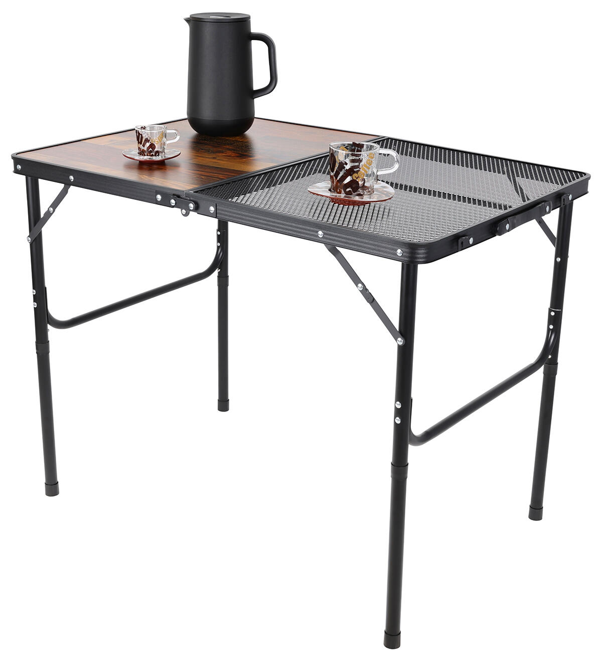 Stół kempingowy Enero Camp składany w walizkę 90x60x36/70cm 2/7