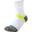 ANKLE POWER SOCKS COAL - WHITE/NEON YELLOW