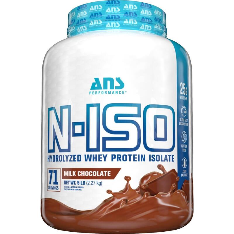 N-ISO 100% Pure Hydrolyzed Whey Isolate Protein Powder 2.27kg - Milk Chocolate