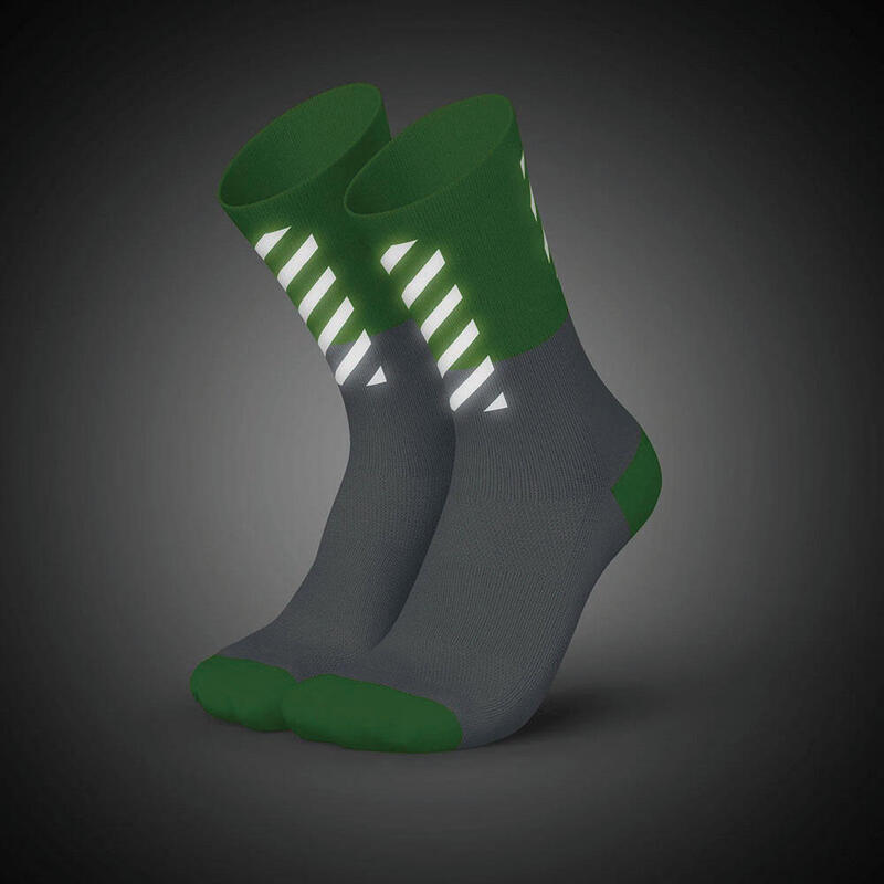 High-Cut High-Viz V2 Breathable Exercise Socks - Green