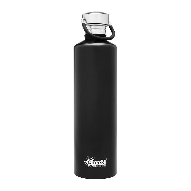 Classic Stainless Steel Insulated Bottle 1L - Matte Black