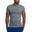 Men Dri-Fit Logo Gym Running Sports T Shirt Fitness Tee - GREY