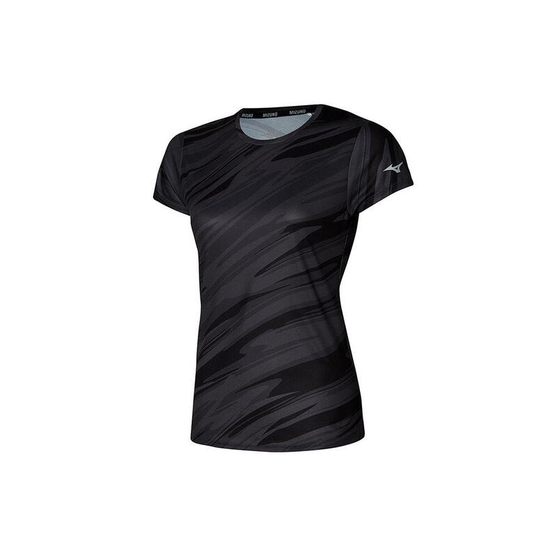 Impulse Core Graphic Women Short Sleeves Running Tee - Black