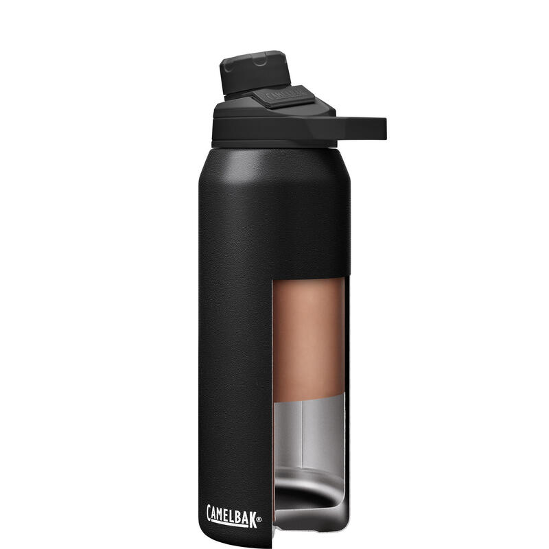 Chute Mag Insulated Stainless Steel Bottle 1L - Black