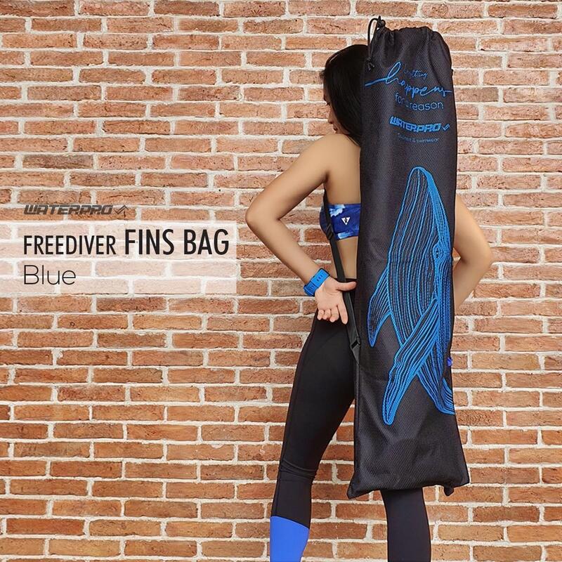 Adult Nylon Free Diving Long fins Mesh Bag - Black