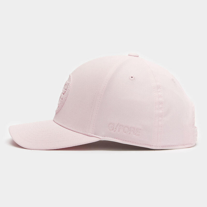 CIRCLE G's 彈力斜紋可調整式高爾夫球帽 - 淺粉紅色