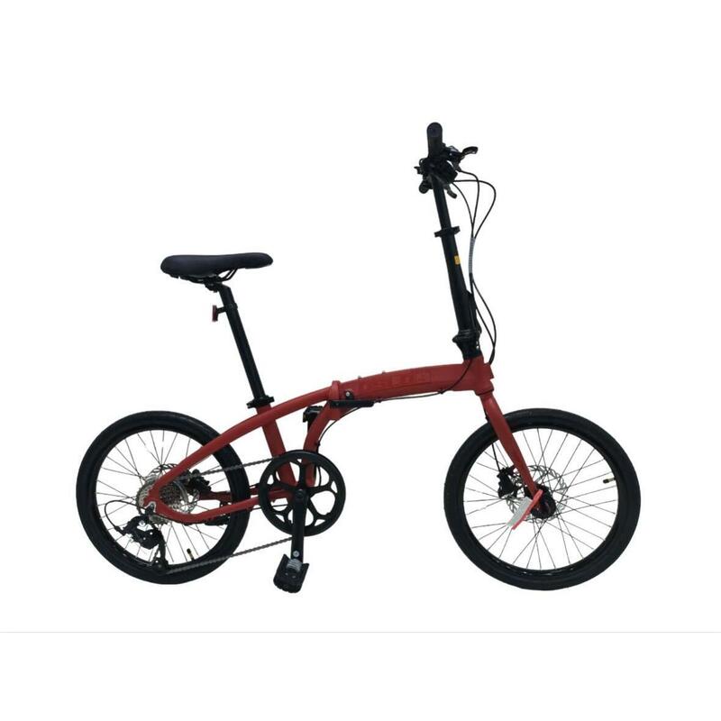 (Assembled) OSLO 9 - ADULT 20" FOLDING BIKE - CHERRY RED