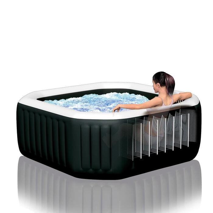 Purespa Jet And Bubble Deluxe Spa Pool Set (79in x 79in x 28in