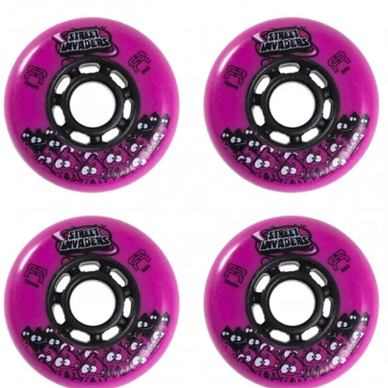 Kółka FR SEBA Street Invaders 80mm / 84A Pink 4szt