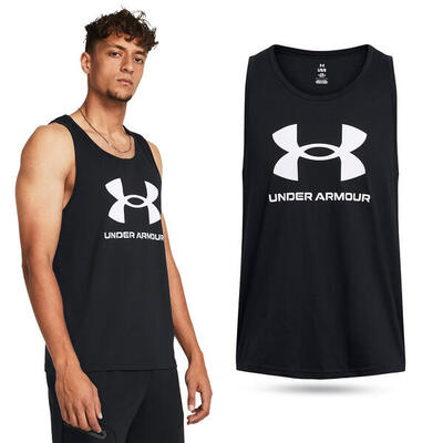 Under armour sportstyle logo tank wit heren