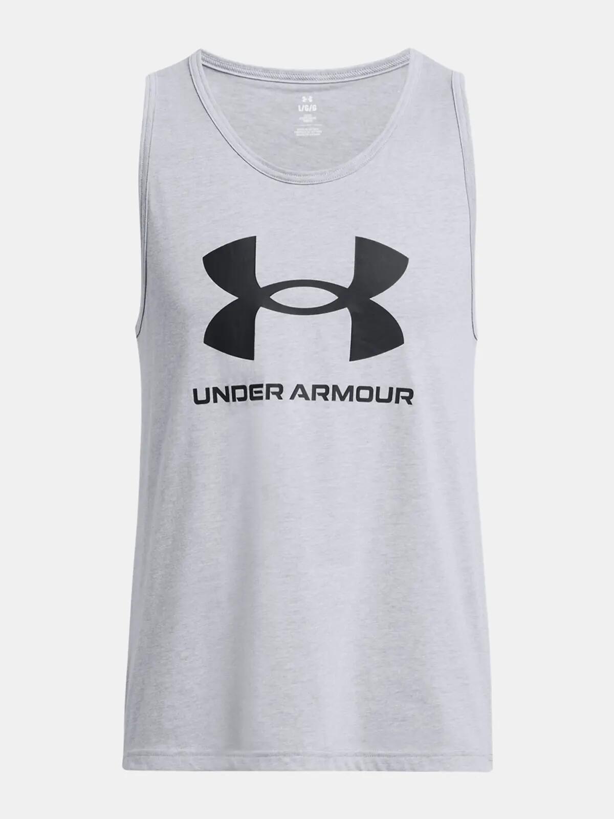 Débardeur Under Armour Sportstyle Logo Gris Homme 5/6