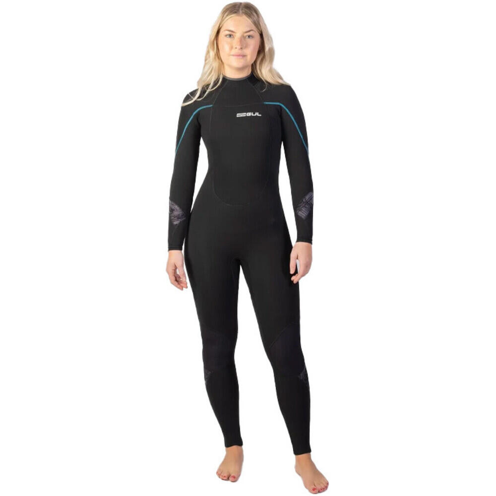 Combinaison de Surf Response 5/3mm Zip dos - Noir - - Femme 3/7