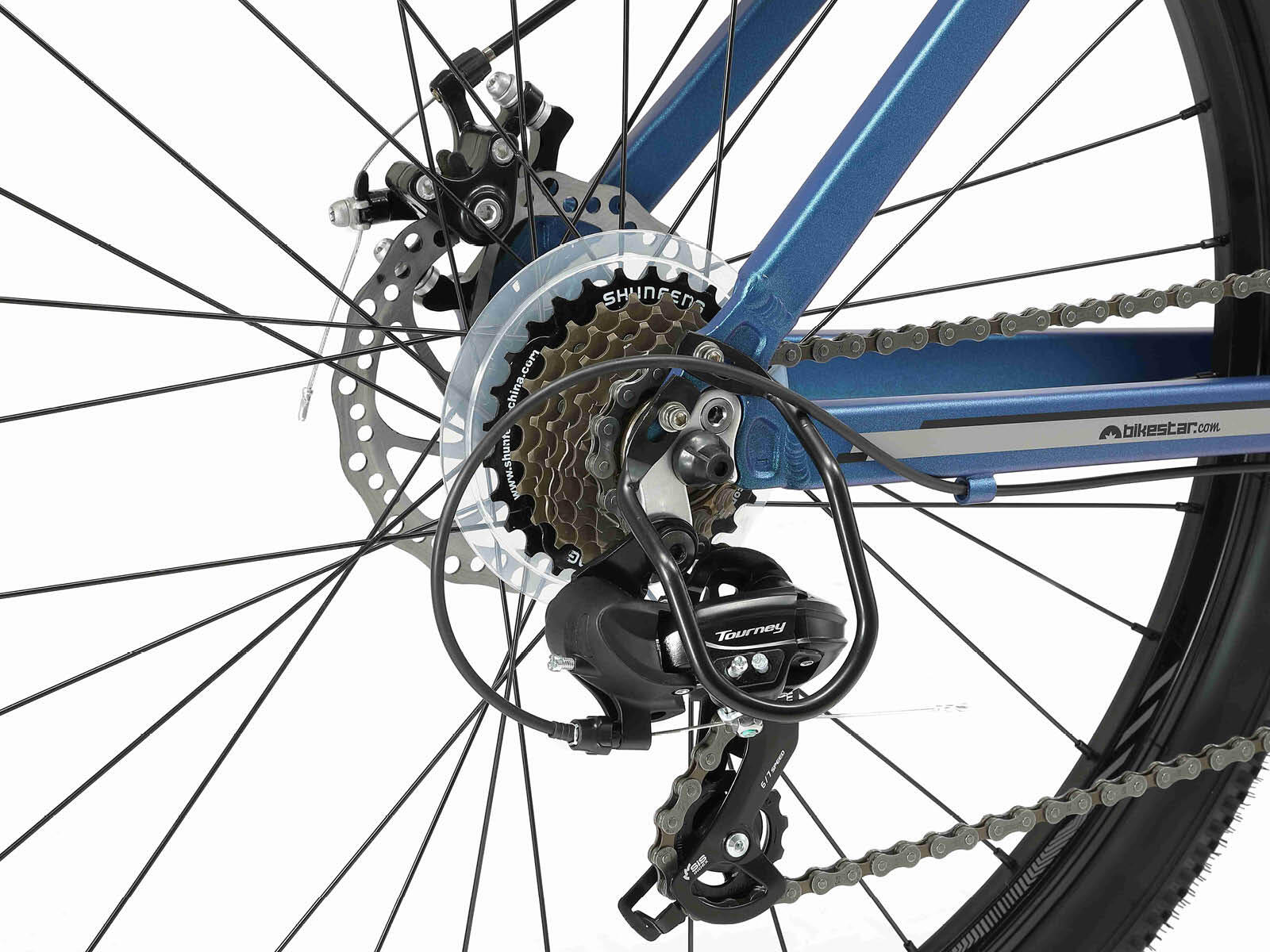 MTB fiets 27.5" aluminium, hardtail, 21 versnellingen, schijfremmen 5/6