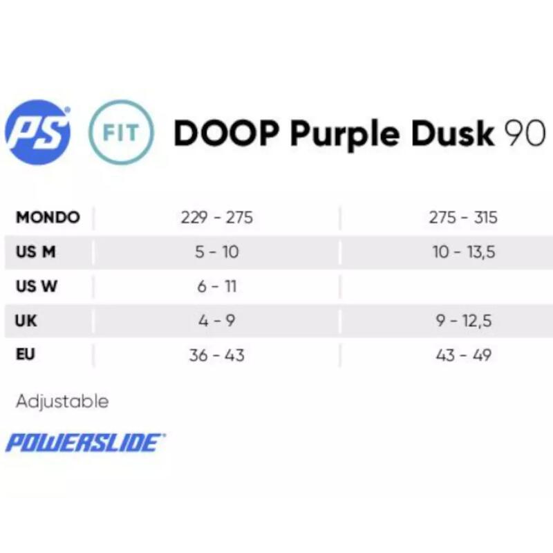 Rolki Powerslide Doop Purple Dusk 90 2023 36-42,5