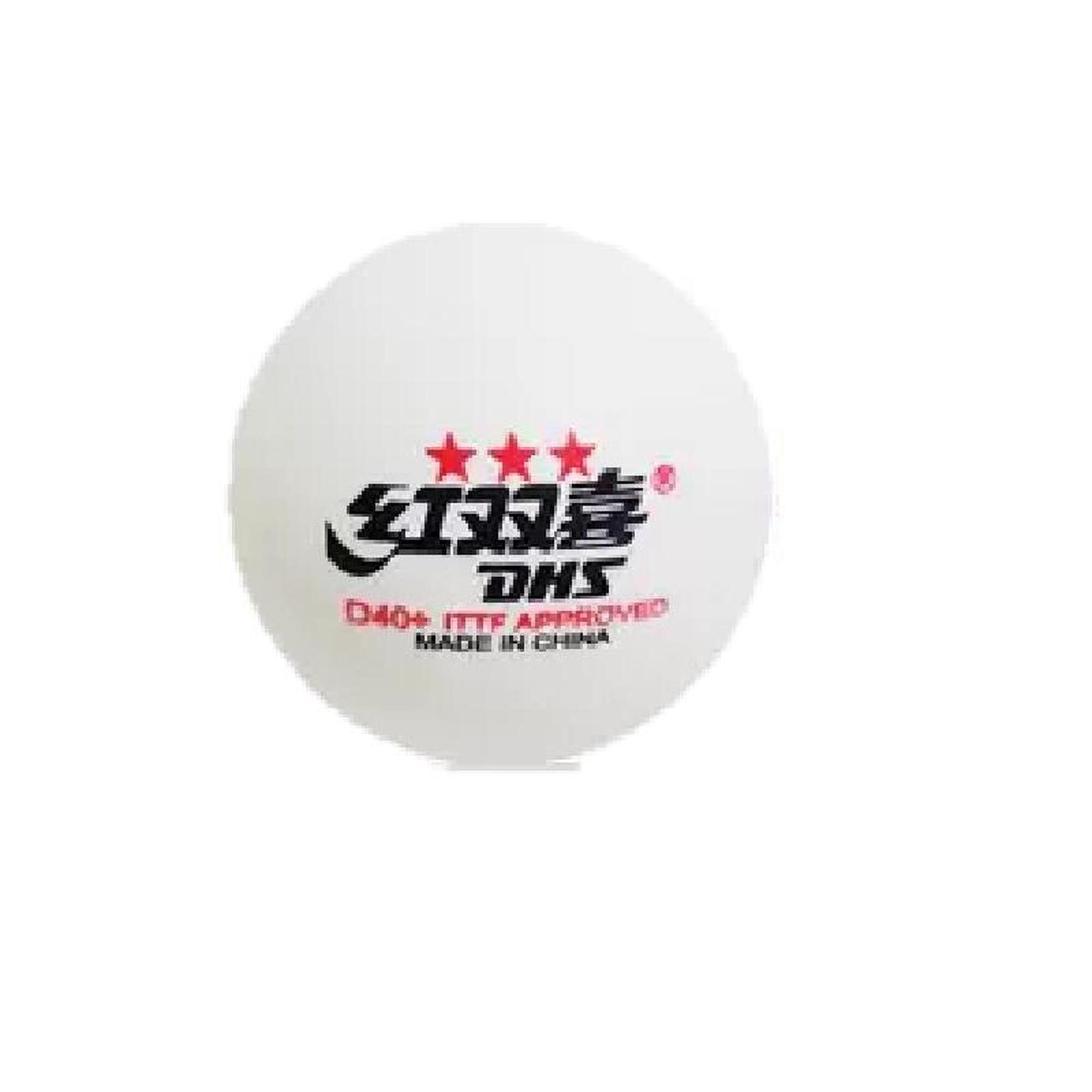 Cell-Free Dual D40+ Three Star Table Tennis Balls - WHITE