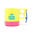 Camper Mug Cup CH62-1244-B053 (250ml) - Yellow x Pink