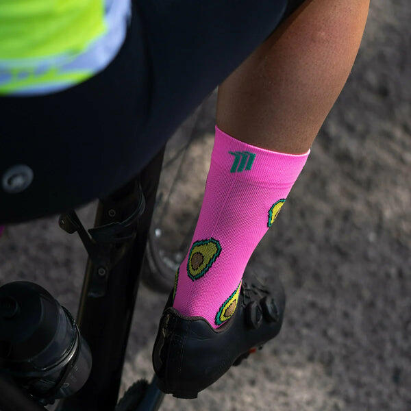 Avocados Adult Unisex Cycling Socks - Pink