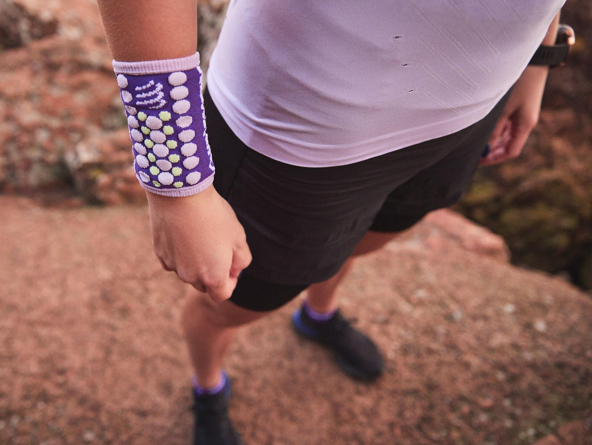 Running Unisex's Sweatbands (Pair) Purple/Orchid