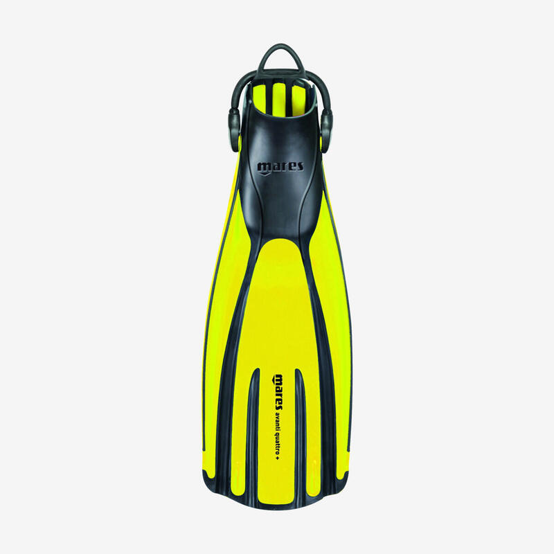 AVANTI QUATTRO + Open Heel Diving Fins - Yellow