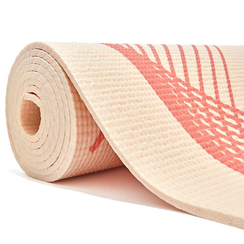 Pattern Yoga Mat With Carry String - Pink
