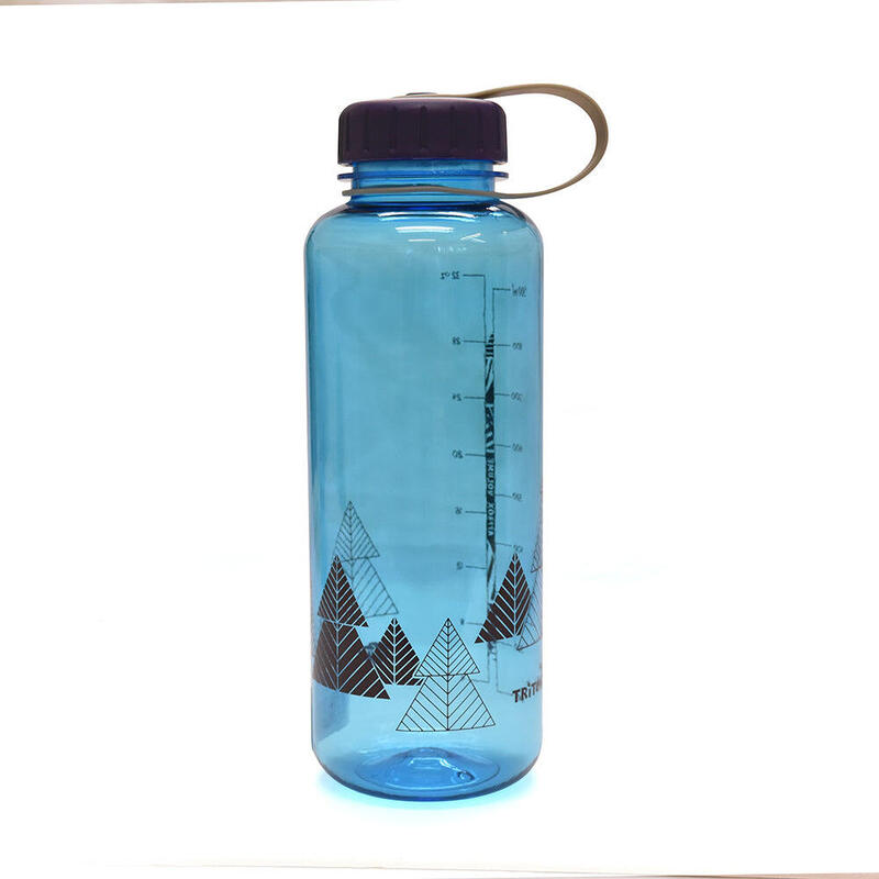 Ecozen Slim Sky Blue Forest Road Running Water Bottle 1000ml - Blue