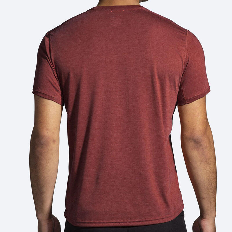 Men Distance Running Short Sleeve - Copper Red