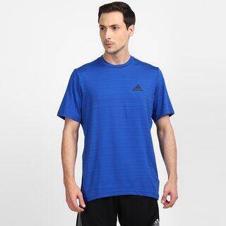 Adidas M HT EL TEE Men Training T-shirts Blue