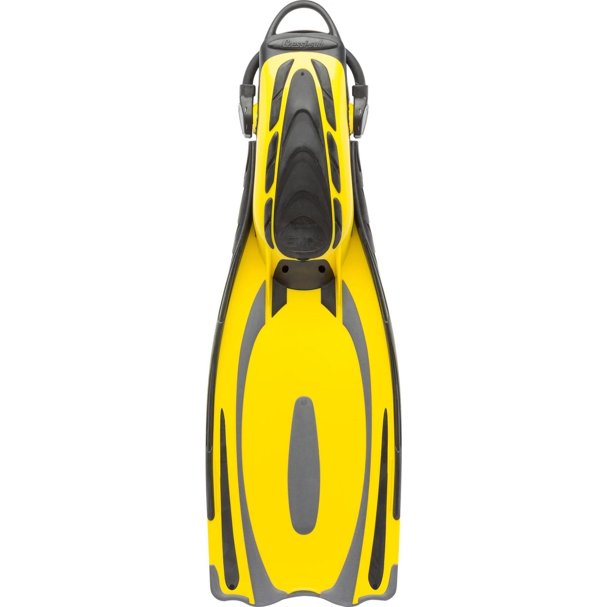 REACTION EBS Adult Scuba-Diving Fins - Yellow