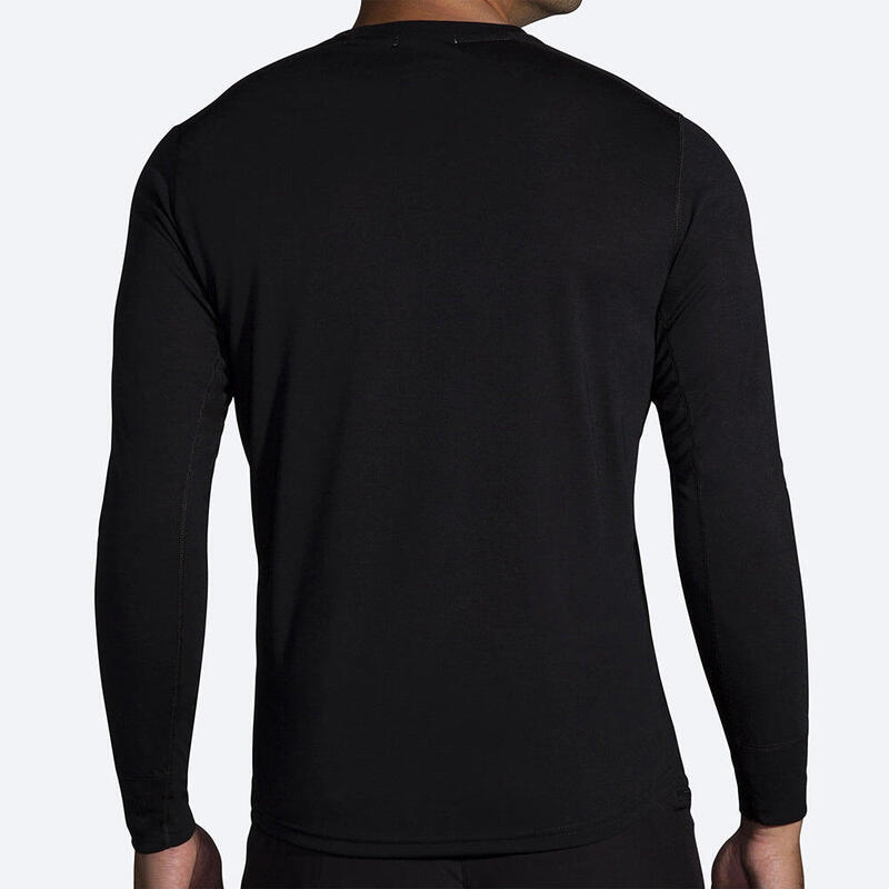 Men Graphic Distance Running Long Sleeve - Black