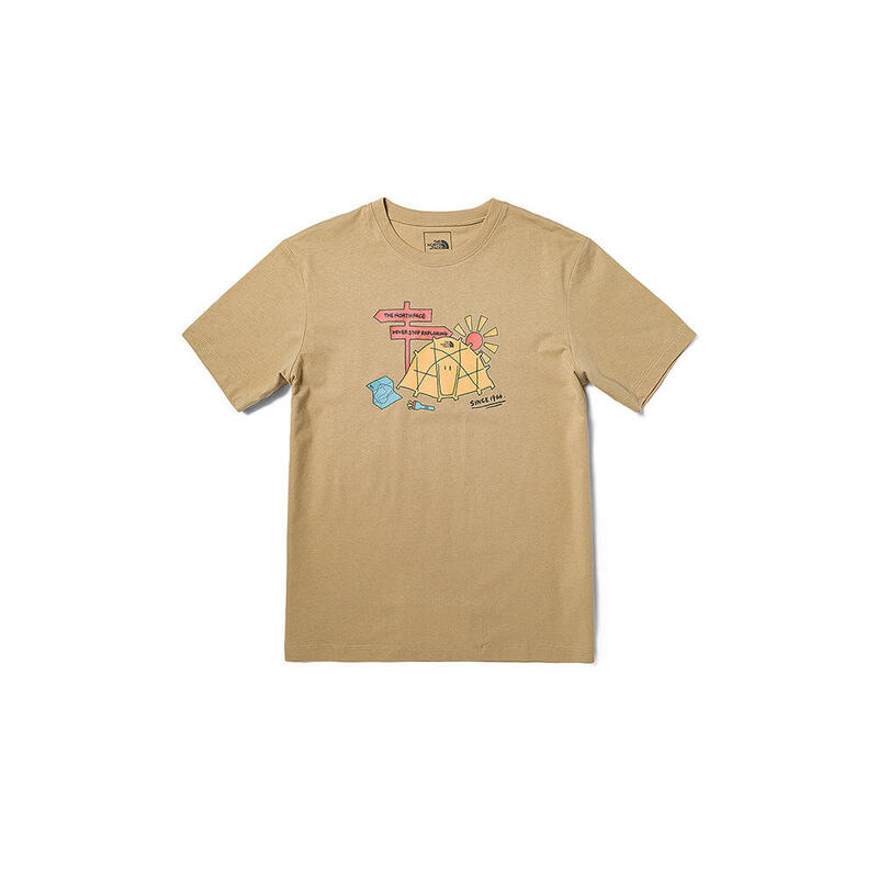 Foundation Camp Men Quick-Dry Short Sleeves Tee - Beige