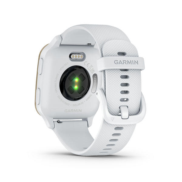 Garmin Venu Sq 2 Running Smartwatch White/Cream Gold