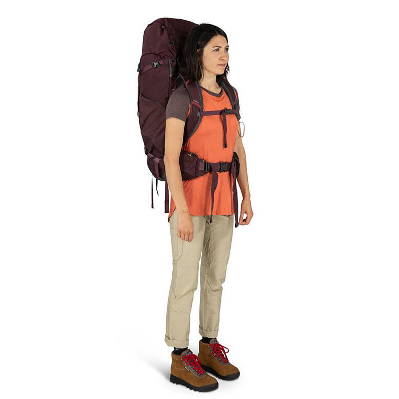 Kyte Adult Women Camping Backpack 58L - Elderberry Purple