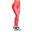 女裝GA多口袋高腰瑜珈褲透氣網底緊身褲 - 珊瑚紅色