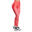 Women GA MultiPocket High-Waist Breathable Activewear Mesh Legging - Coral pink