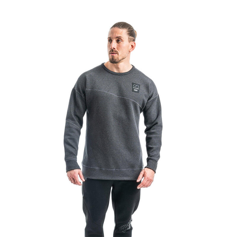 Men Print Reversible Lightweight Long Sweatshirts - BLACK