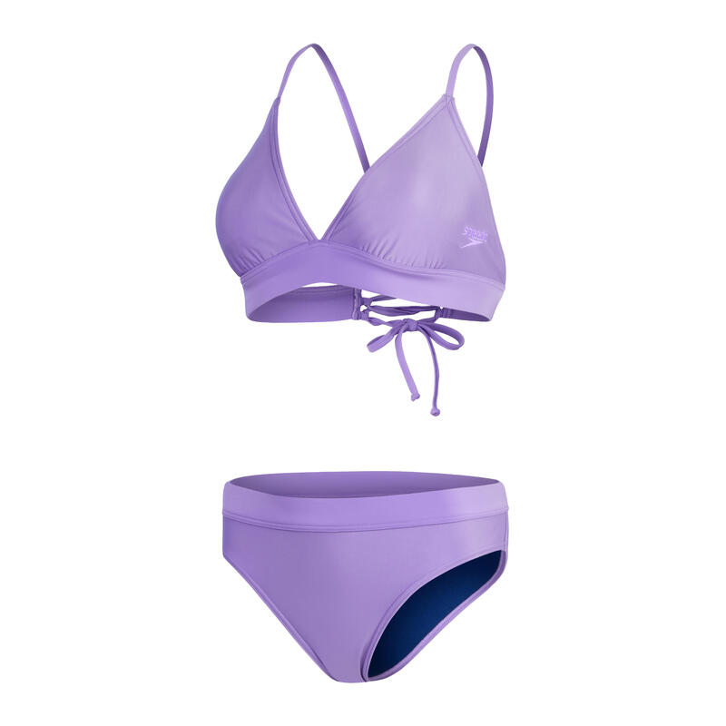 TIE DIE LADIES' BANDED BIKINI - PURPLE