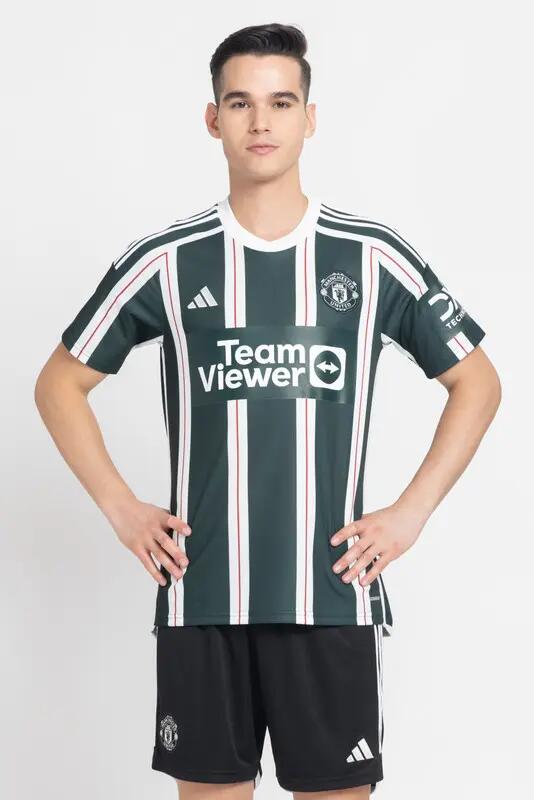 Adidas MUFC A JSY Men Football Jersey Green -  2