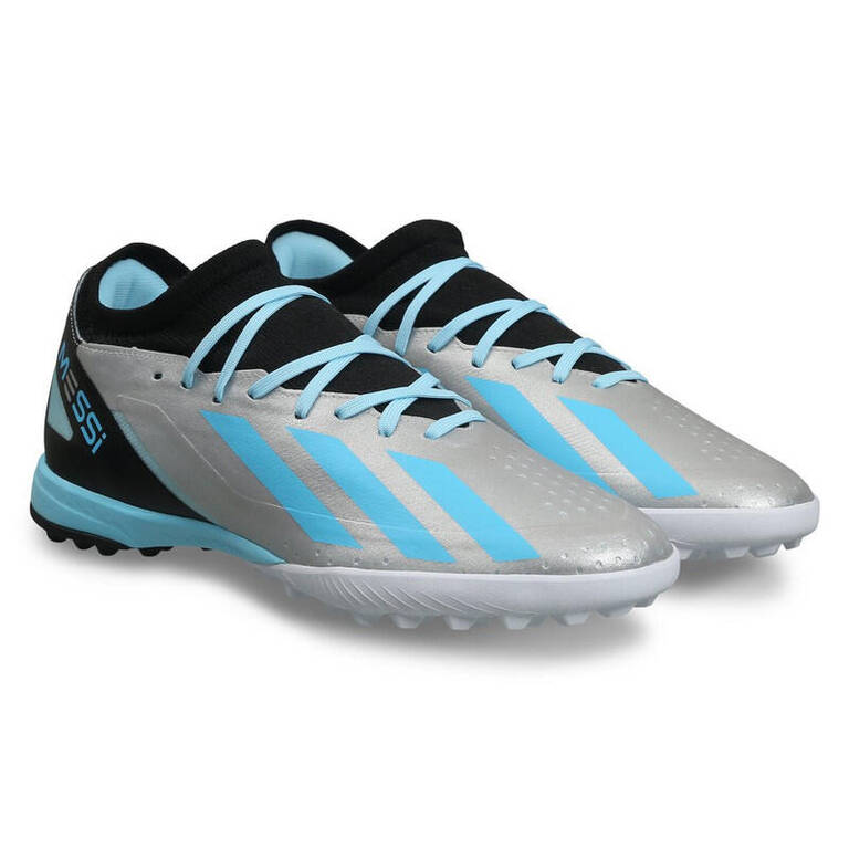 Adidas X CRAZYFAST MESSI.3 TF Unisex Football Shoes Silver