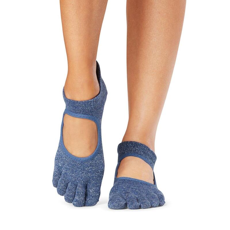 Grip Full Toe Bellarina Socks - Deepwater Shine