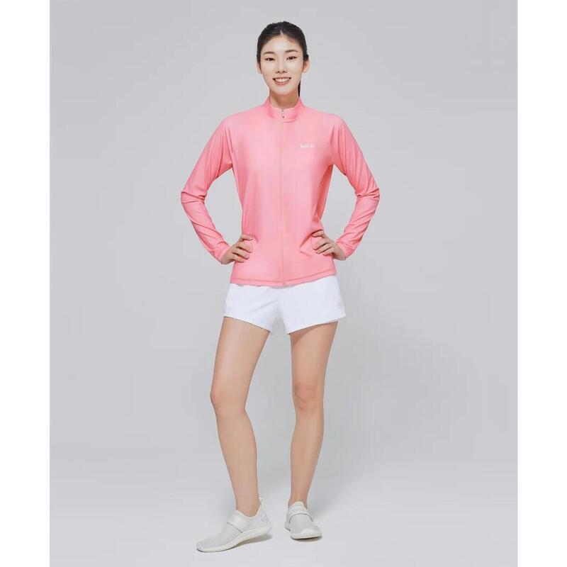 Essential Relax Women ZipUp Rashguard - PINK