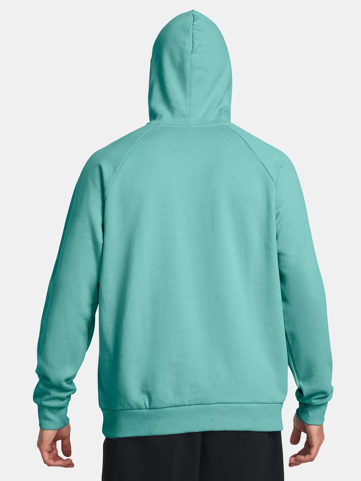 Sweat à capuche Under Armour Rival Fleece turquoise 4/7