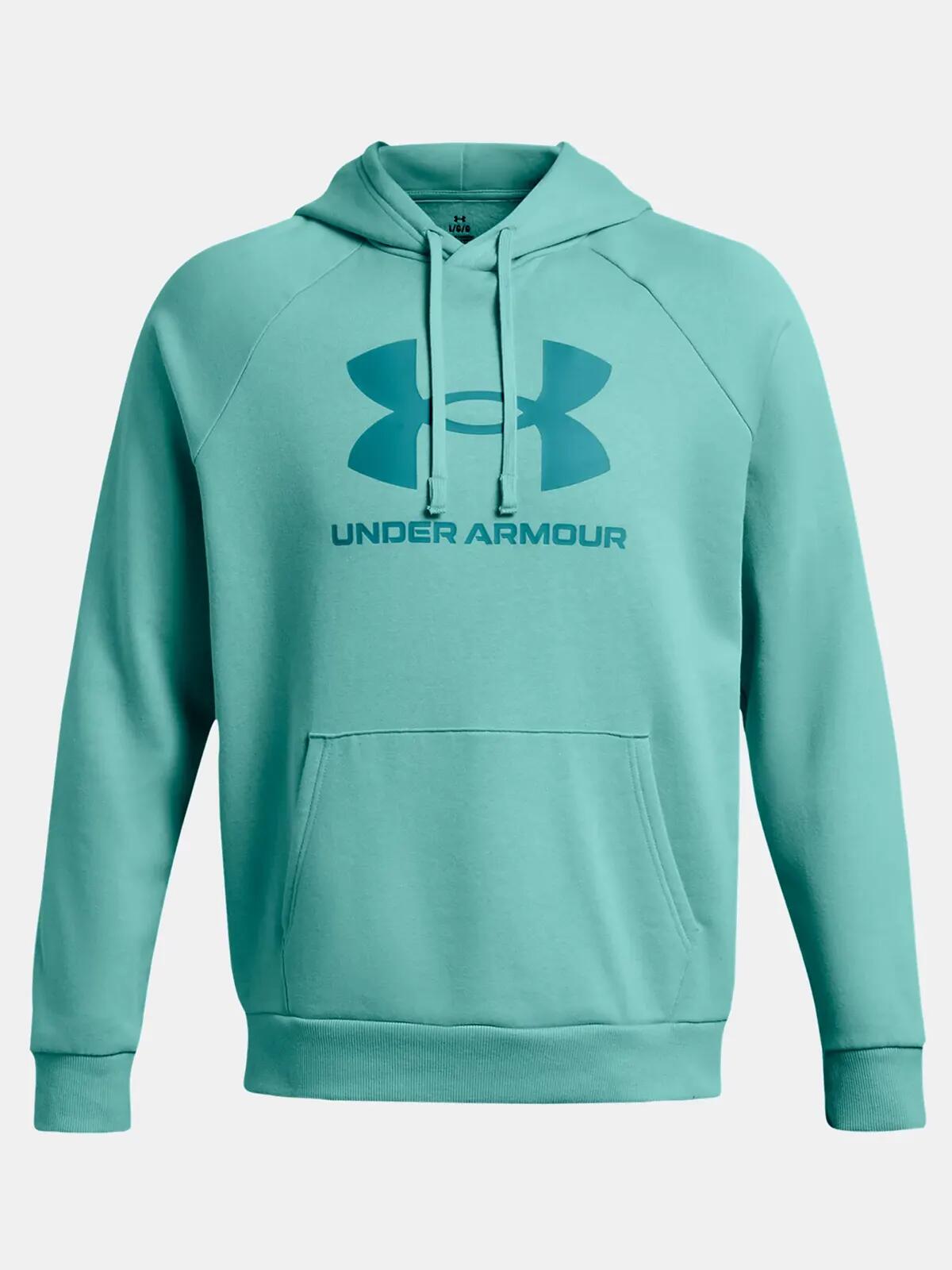 Sweat à capuche Under Armour Rival Fleece turquoise 6/7