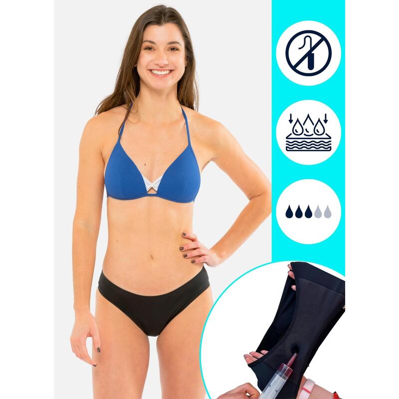 Cueca de Bikini menstrual sem costuras mulheres e adolescentes - Nina